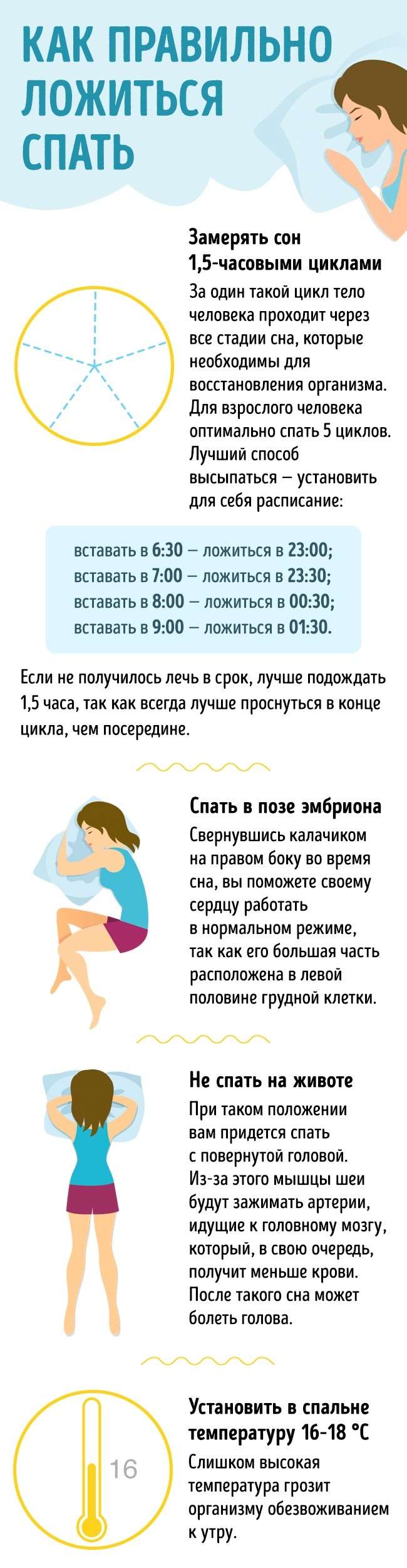 Как правильно спать, чтобы всегда высыпаться