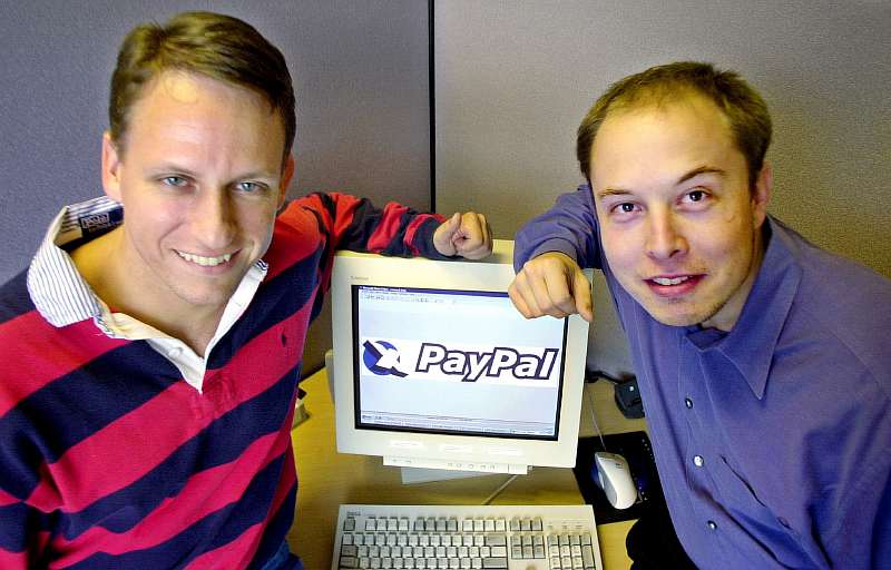 Питер Тиль и Элон Маск у истоков PayPal